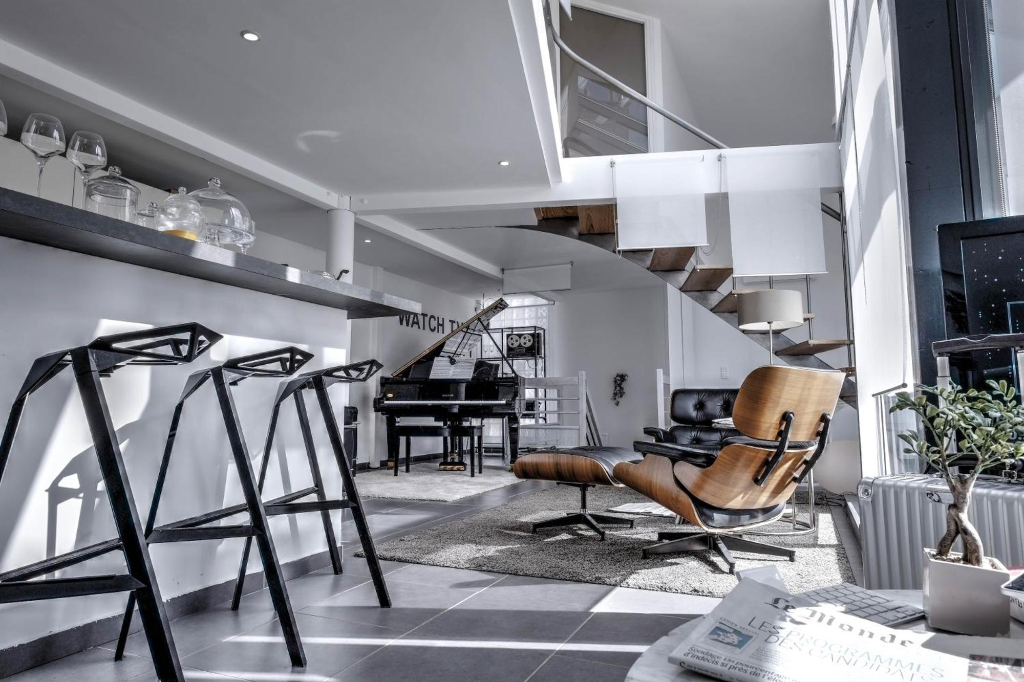 Beautiful Loft 130M2 Sun And Free Parking Ok 1M95 Apartamento La Garenne-Colombes Exterior foto