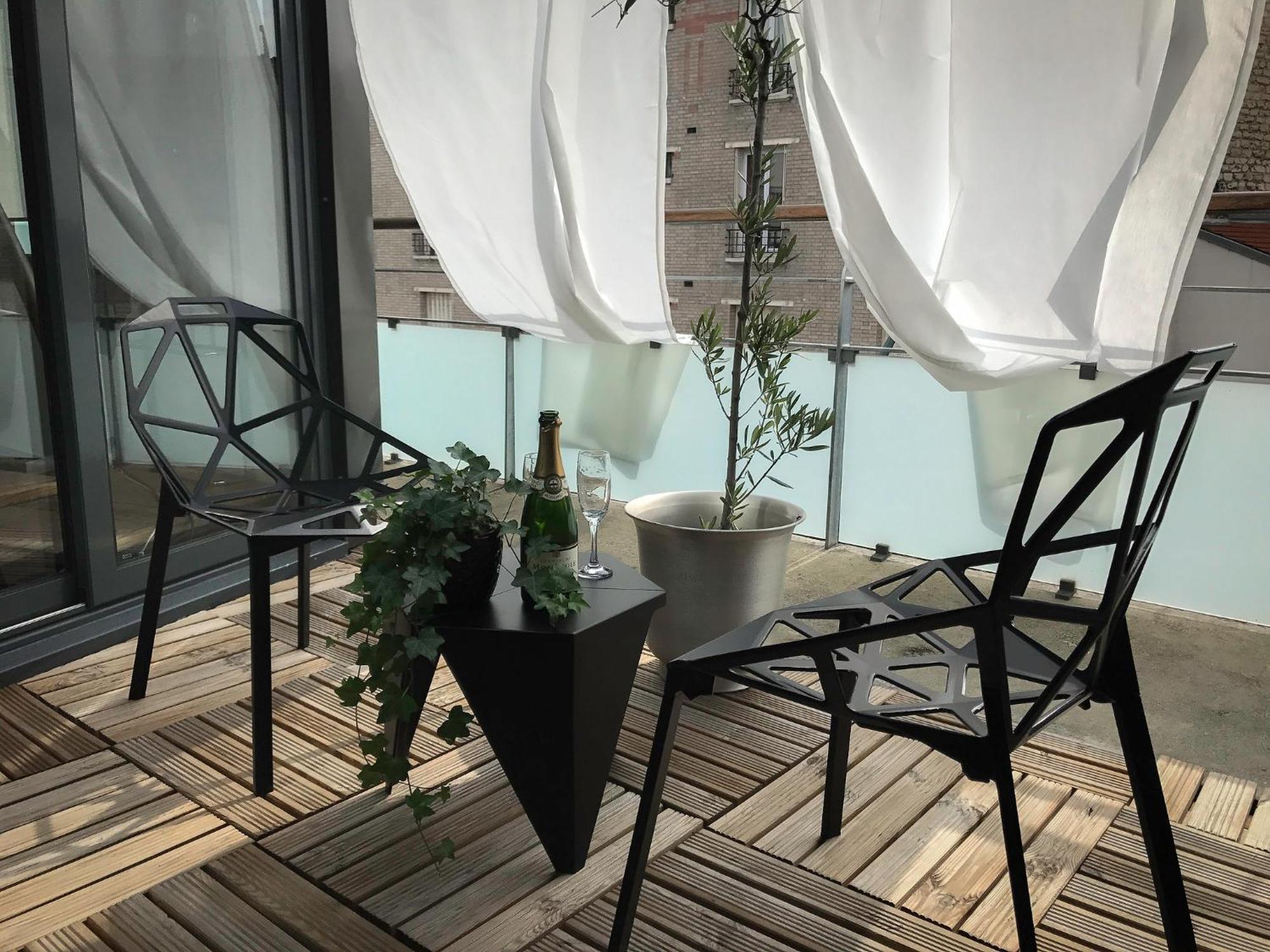 Beautiful Loft 130M2 Sun And Free Parking Ok 1M95 Apartamento La Garenne-Colombes Exterior foto